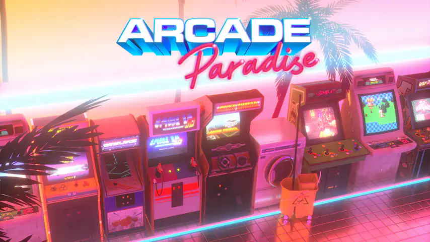 一张《街机天堂（Arcade Paradise）》的封面图